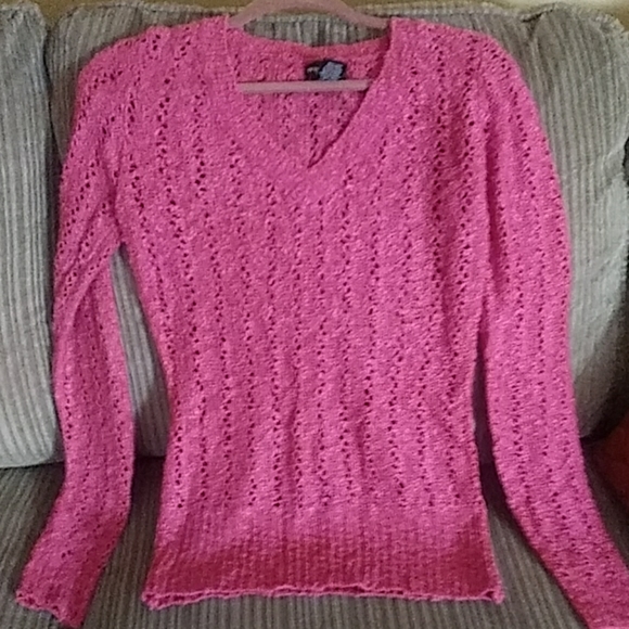 Wet Seal Pointelle Sweater - Picture 1 of 6